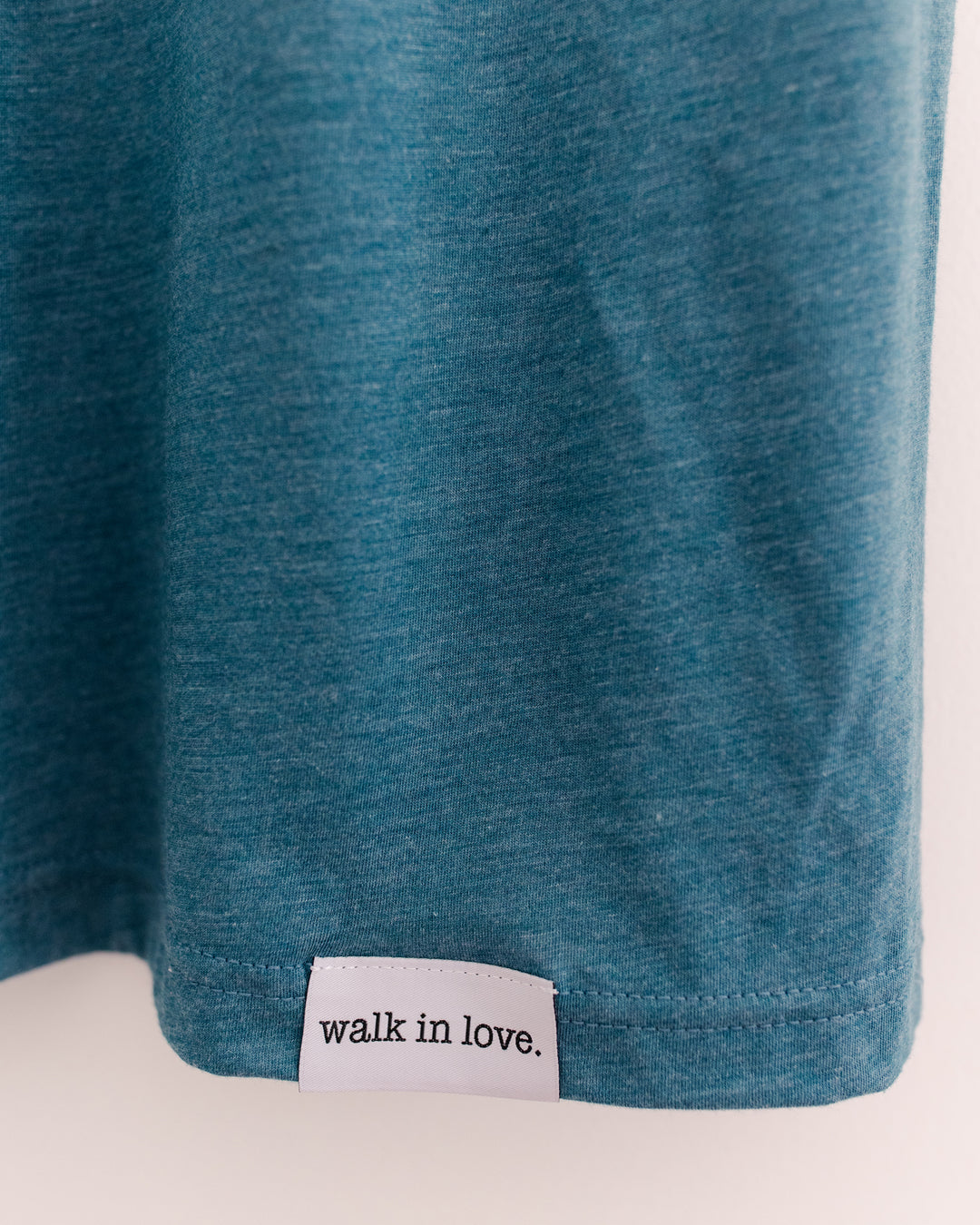 On Earth as it is in Heaven Steel Blue Tri-Blend Tee