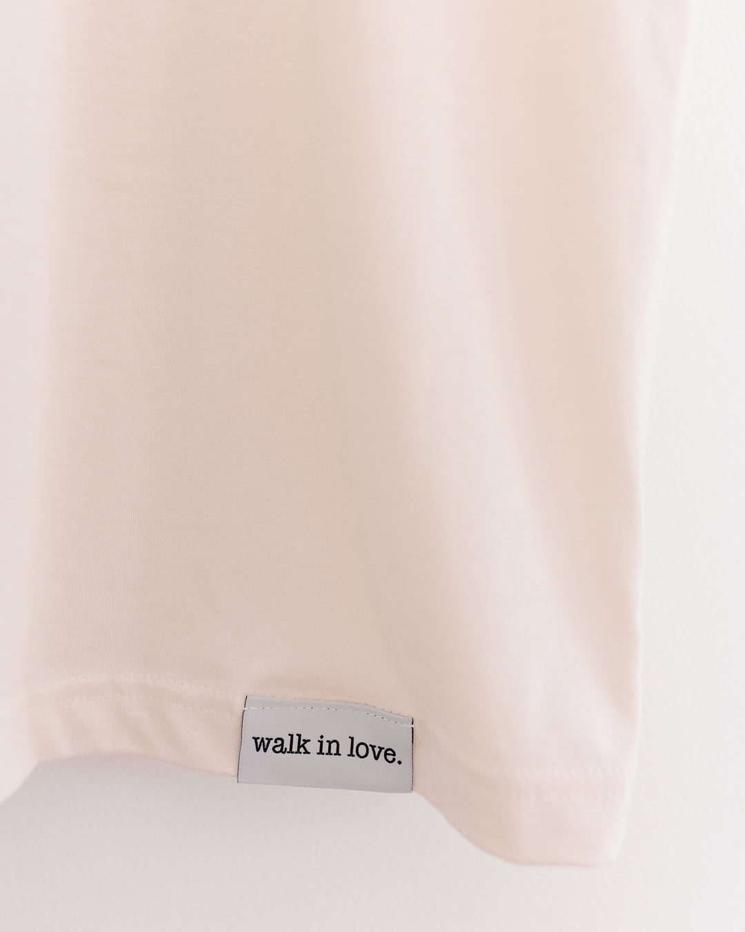 Original walk in love. Organic/Recycled Ivory Tee