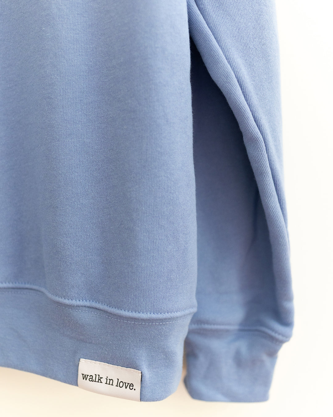 Grace Upon Grace Embroidered Lavender Blue Sweatshirt