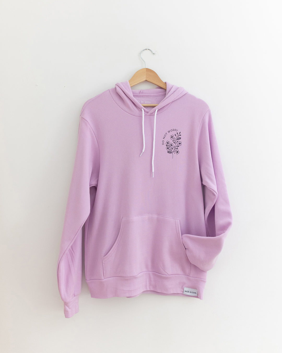 Do Not Worry Lilac Hoodie