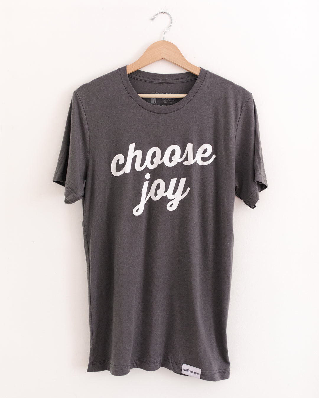 Choose Joy Asphalt Tri-Blend Tee