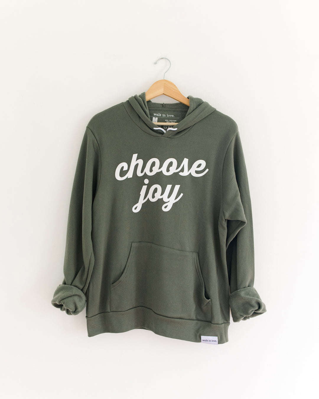 Choose Joy Military Green Hoodie