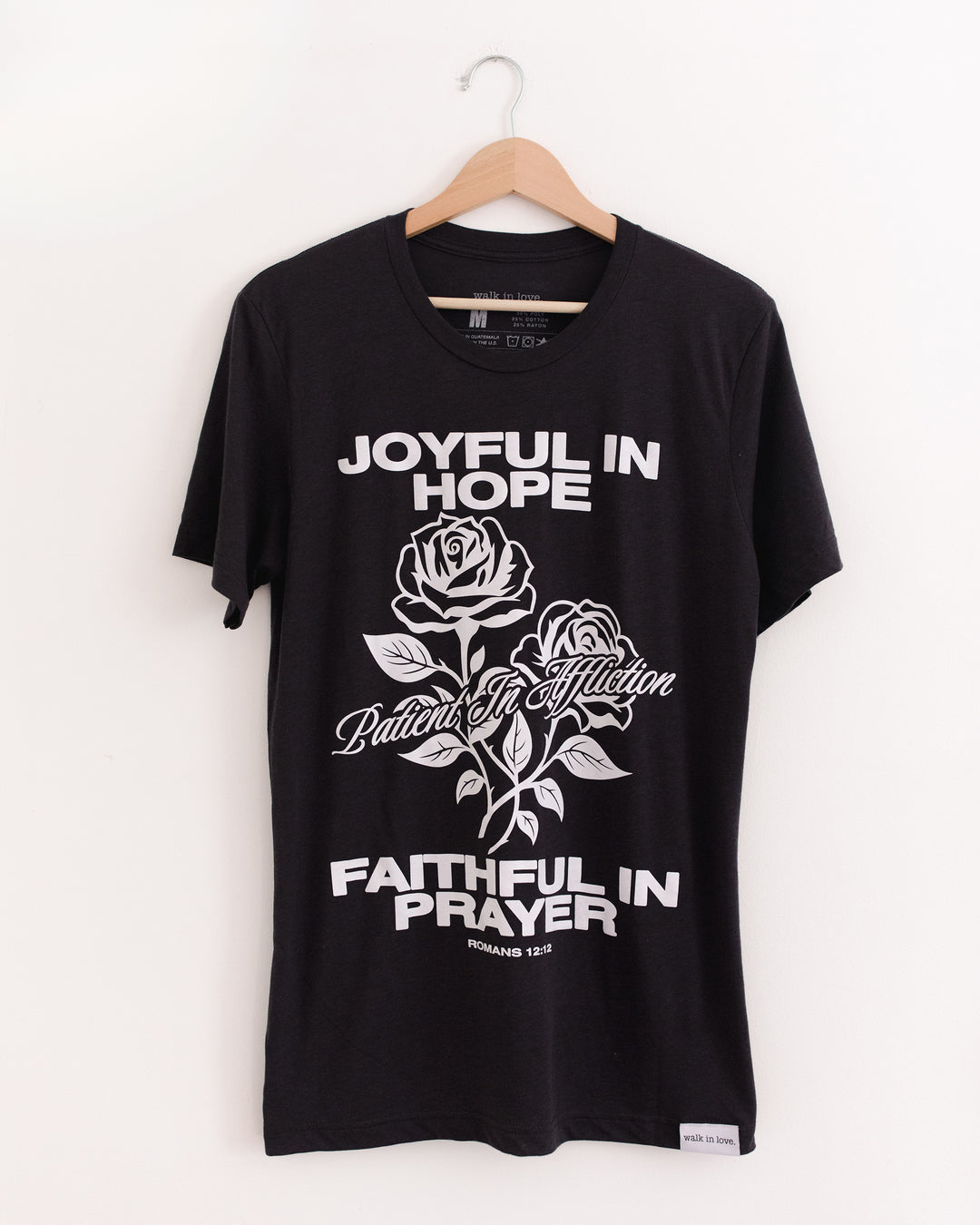 Joyful in Hope Dark Gray Tri-Blend Tee