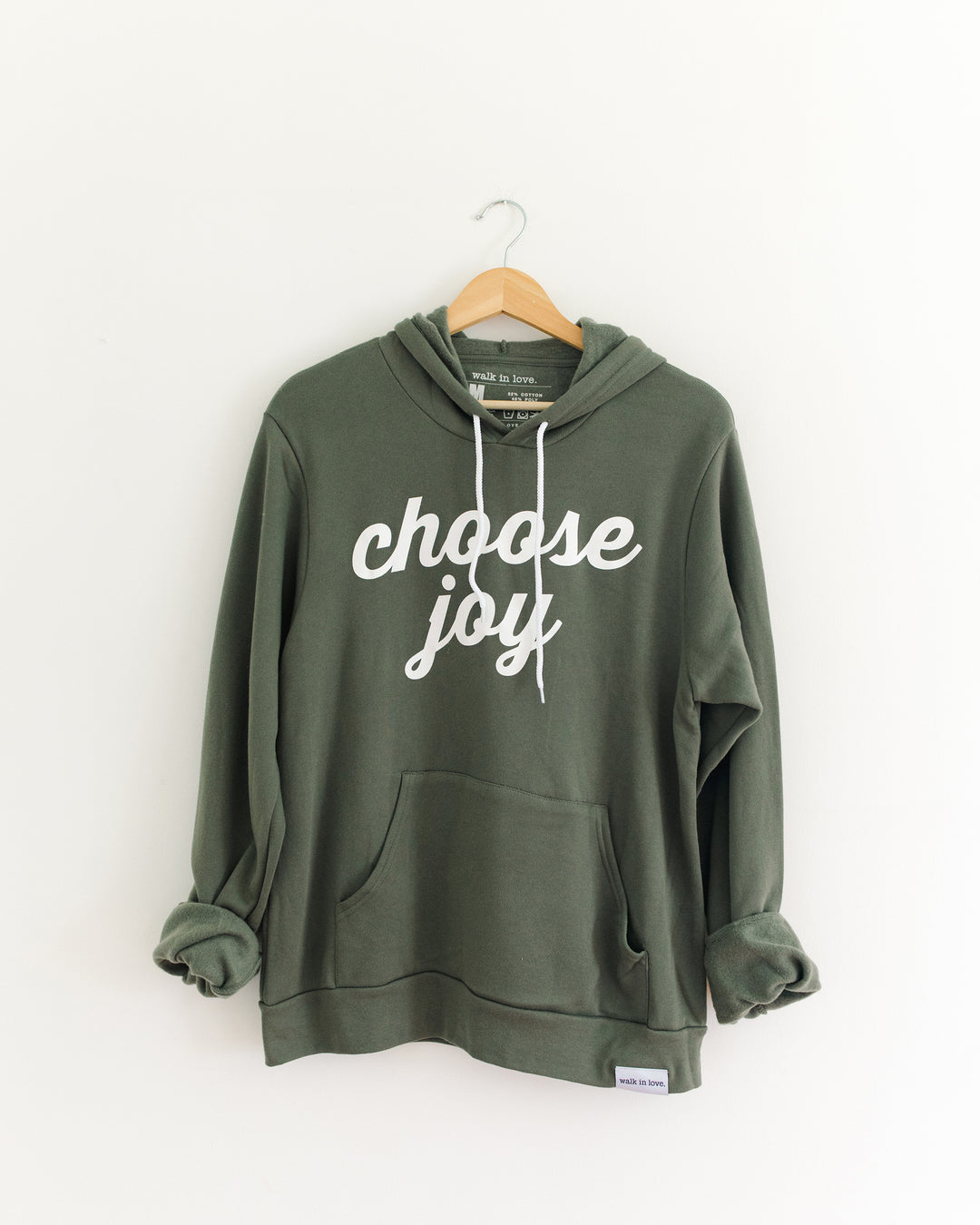 Choose Joy Military Green Hoodie