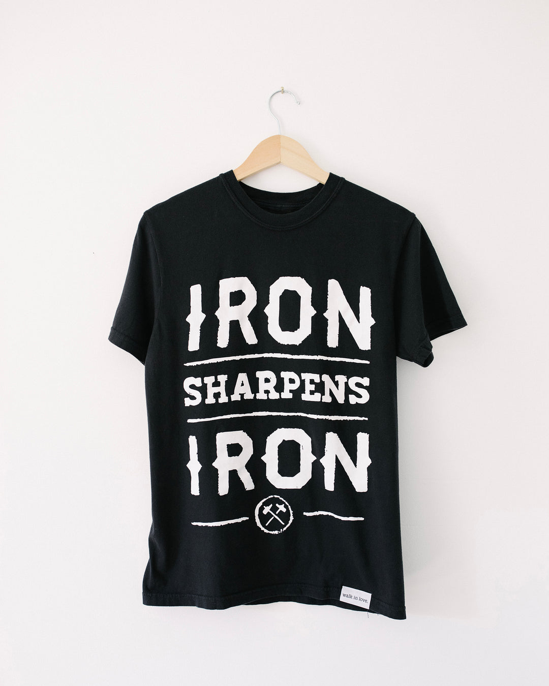 Iron Sharpens Iron Black Vintage Washed Tee