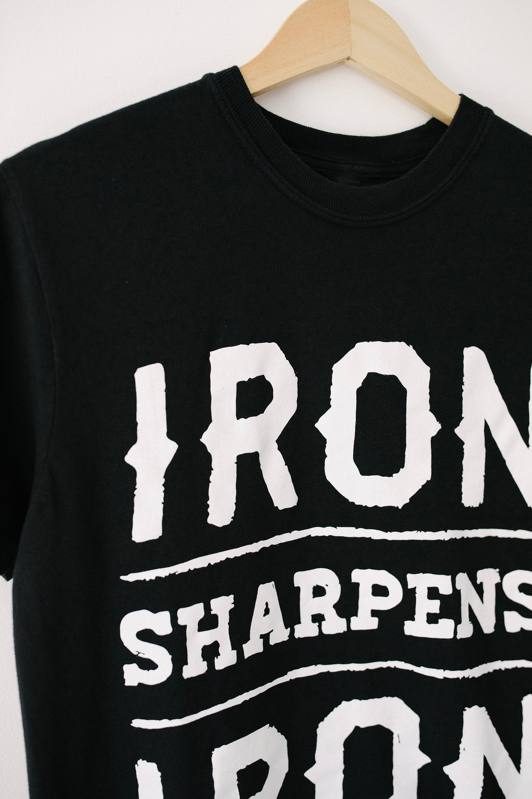 Iron Sharpens Iron Black Vintage Washed Tee