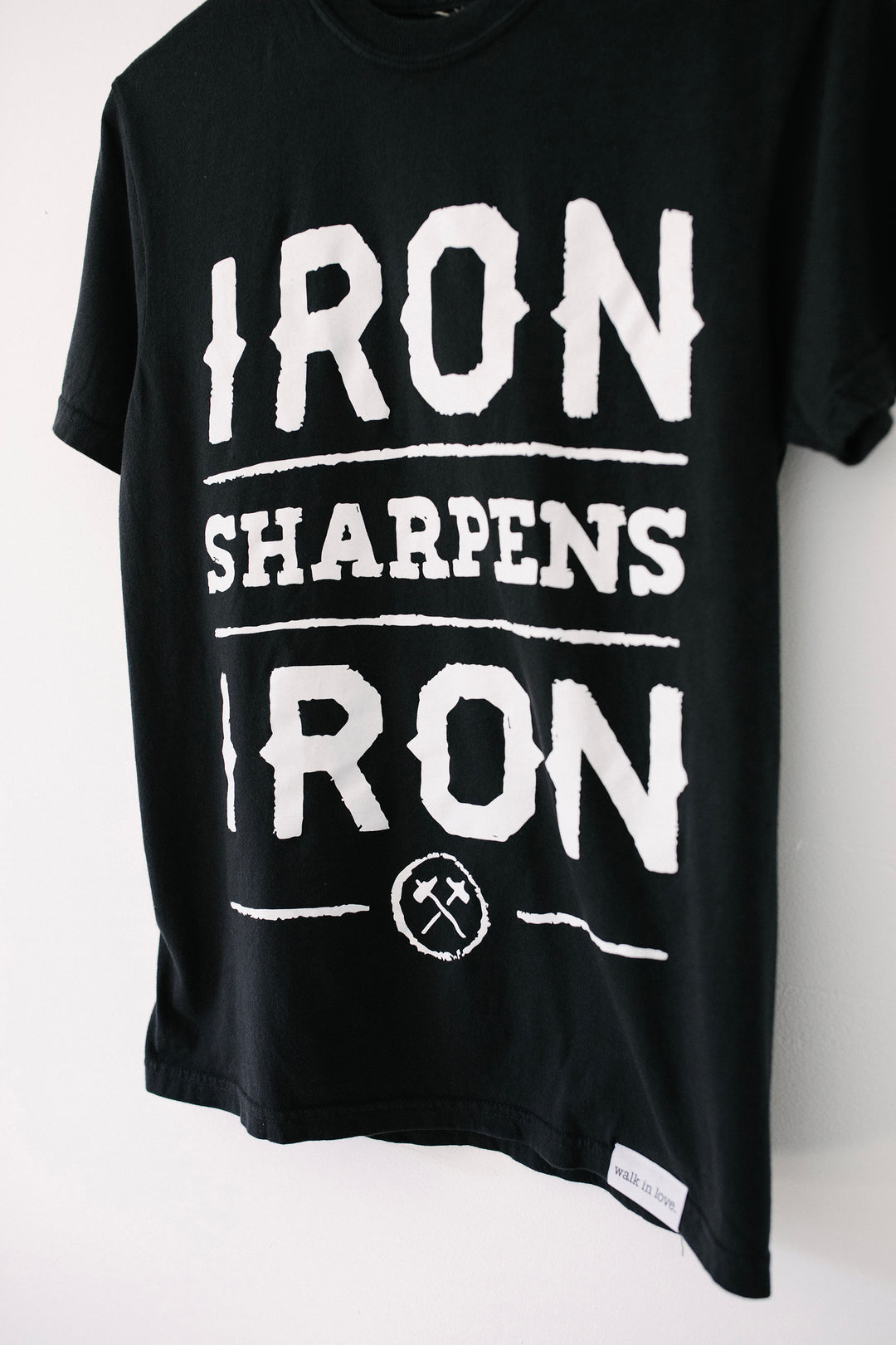Iron Sharpens Iron Black Vintage Washed Tee