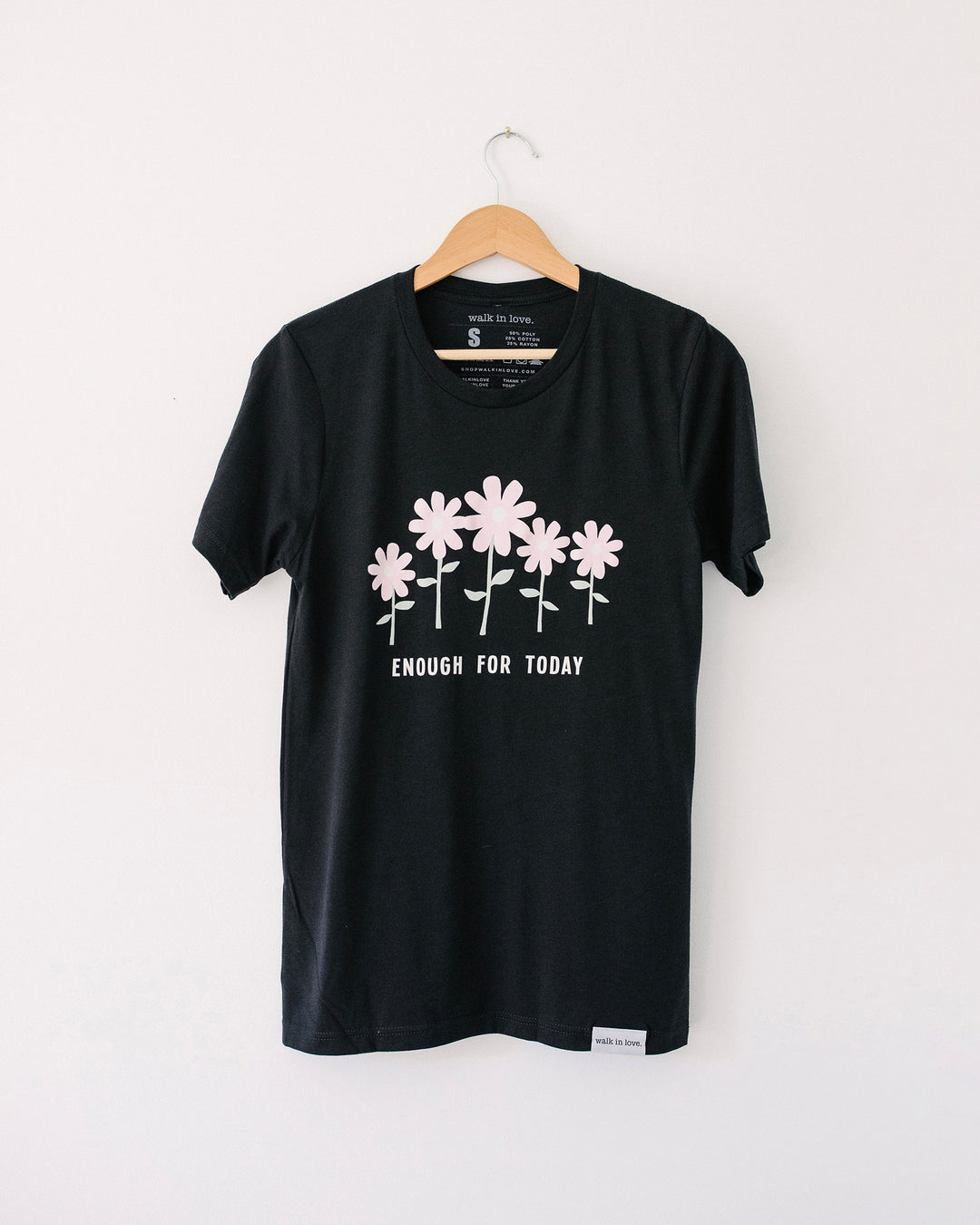 Enough for Today Black Tri Blend Tee