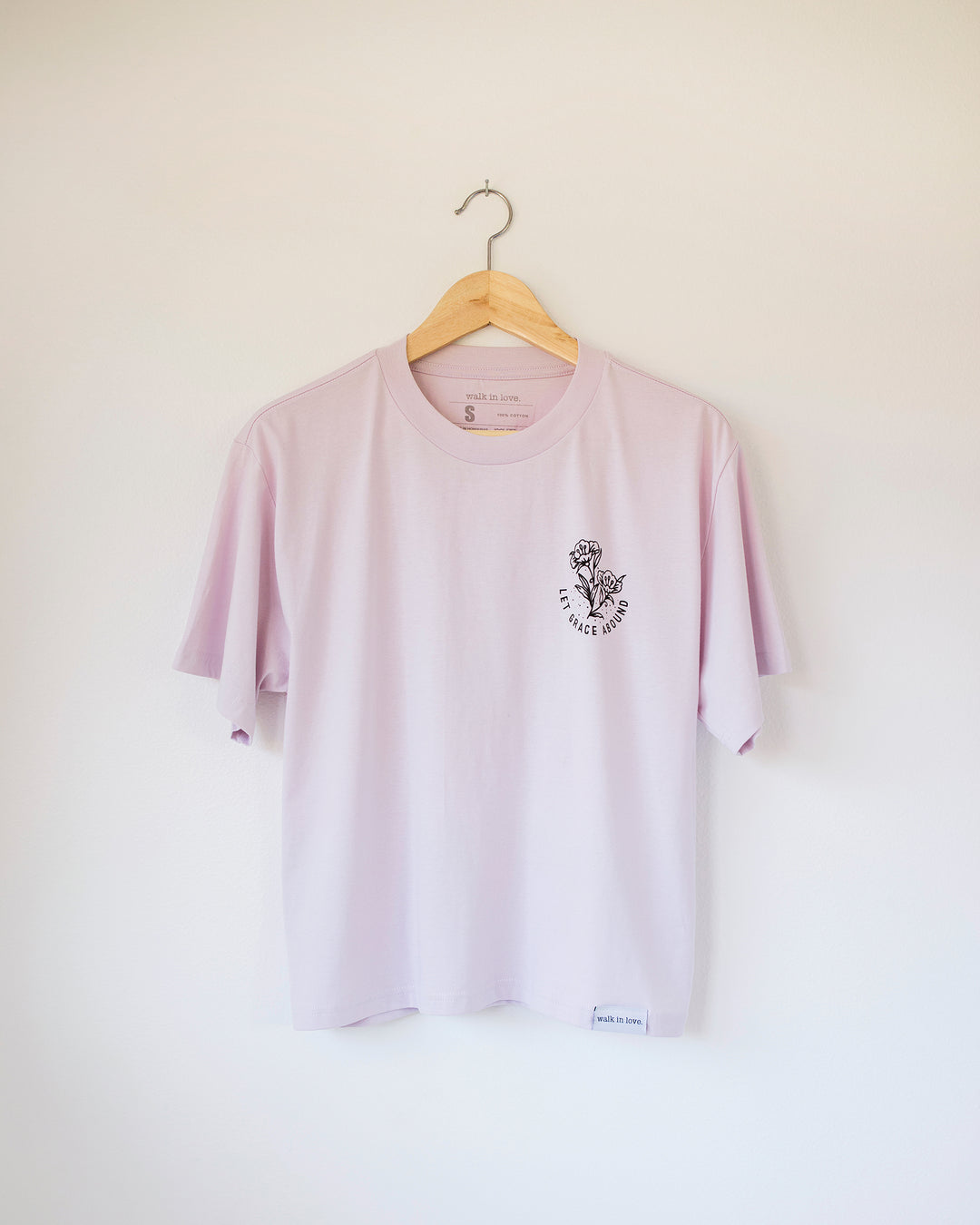 Let Grace Abound Orchid Women's Tee