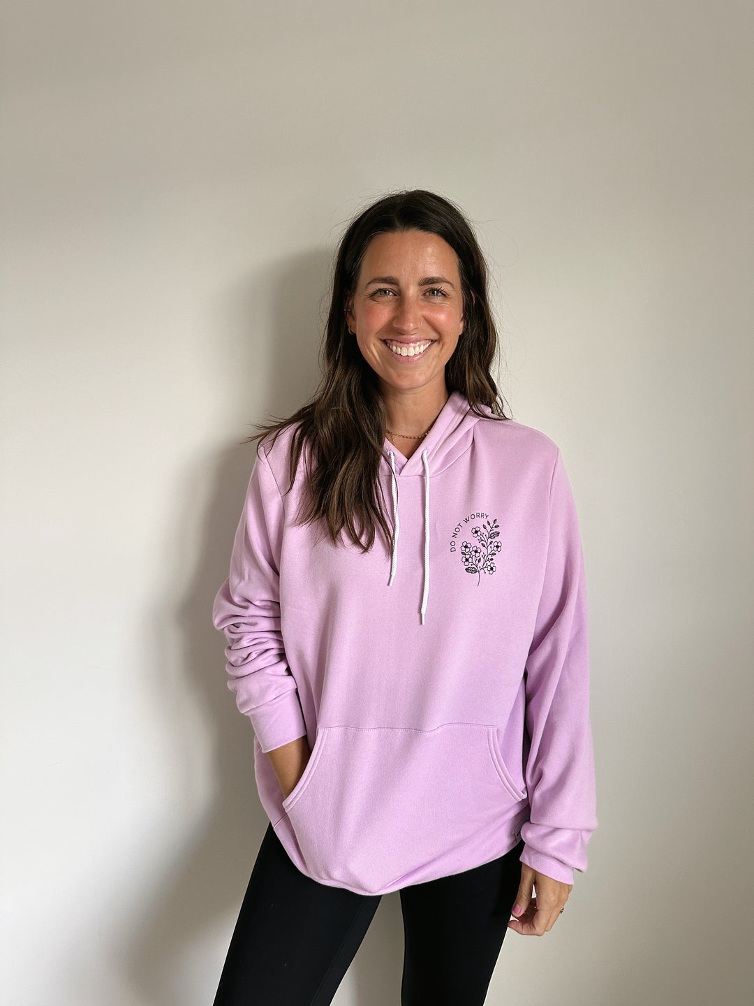 Do Not Worry Lilac Hoodie