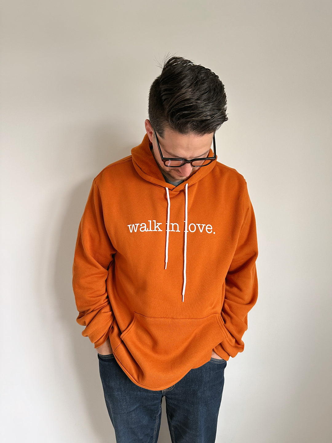 walk in love. Original Autumn Hoodie