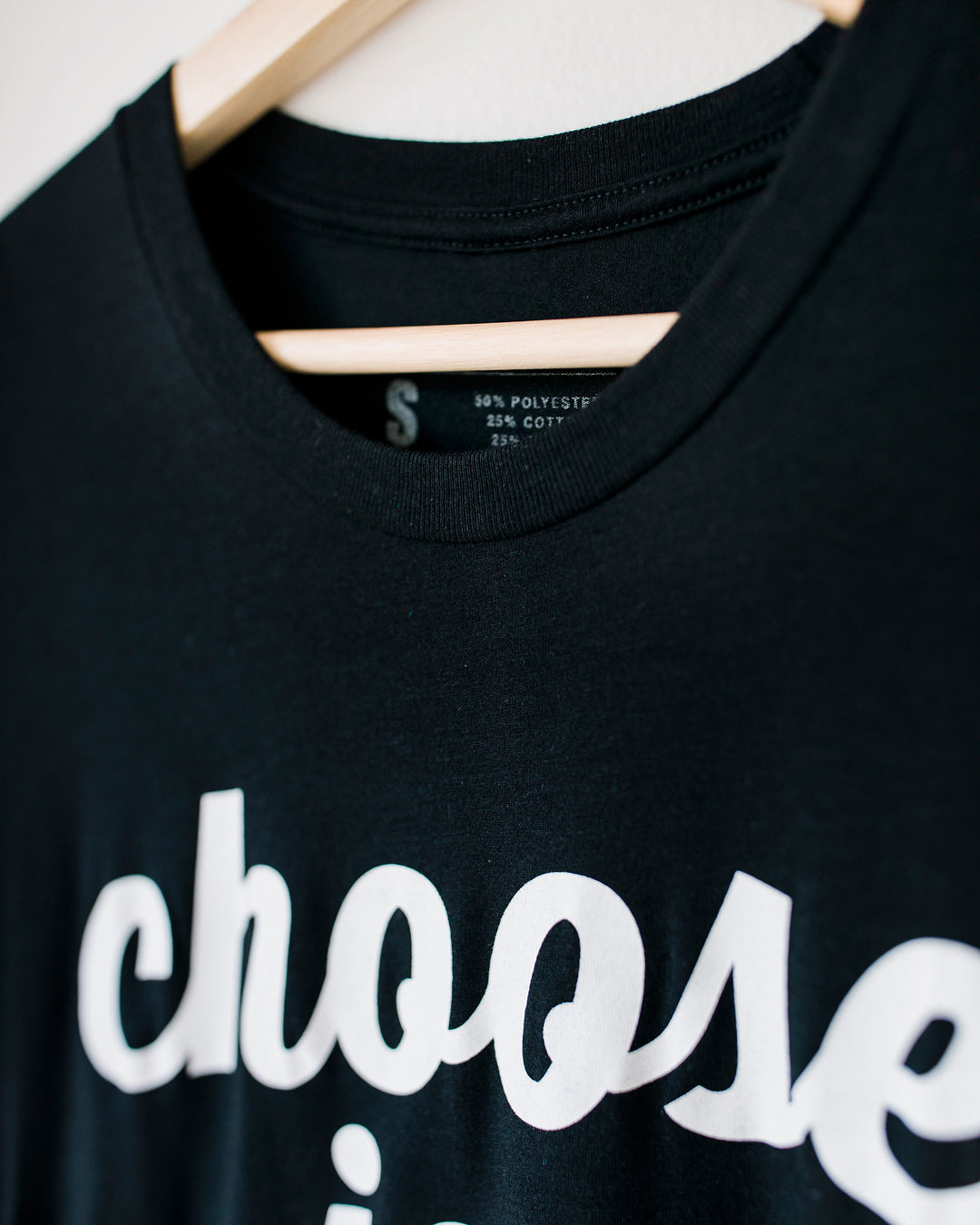 Choose Joy Black Tri-Blend Tee
