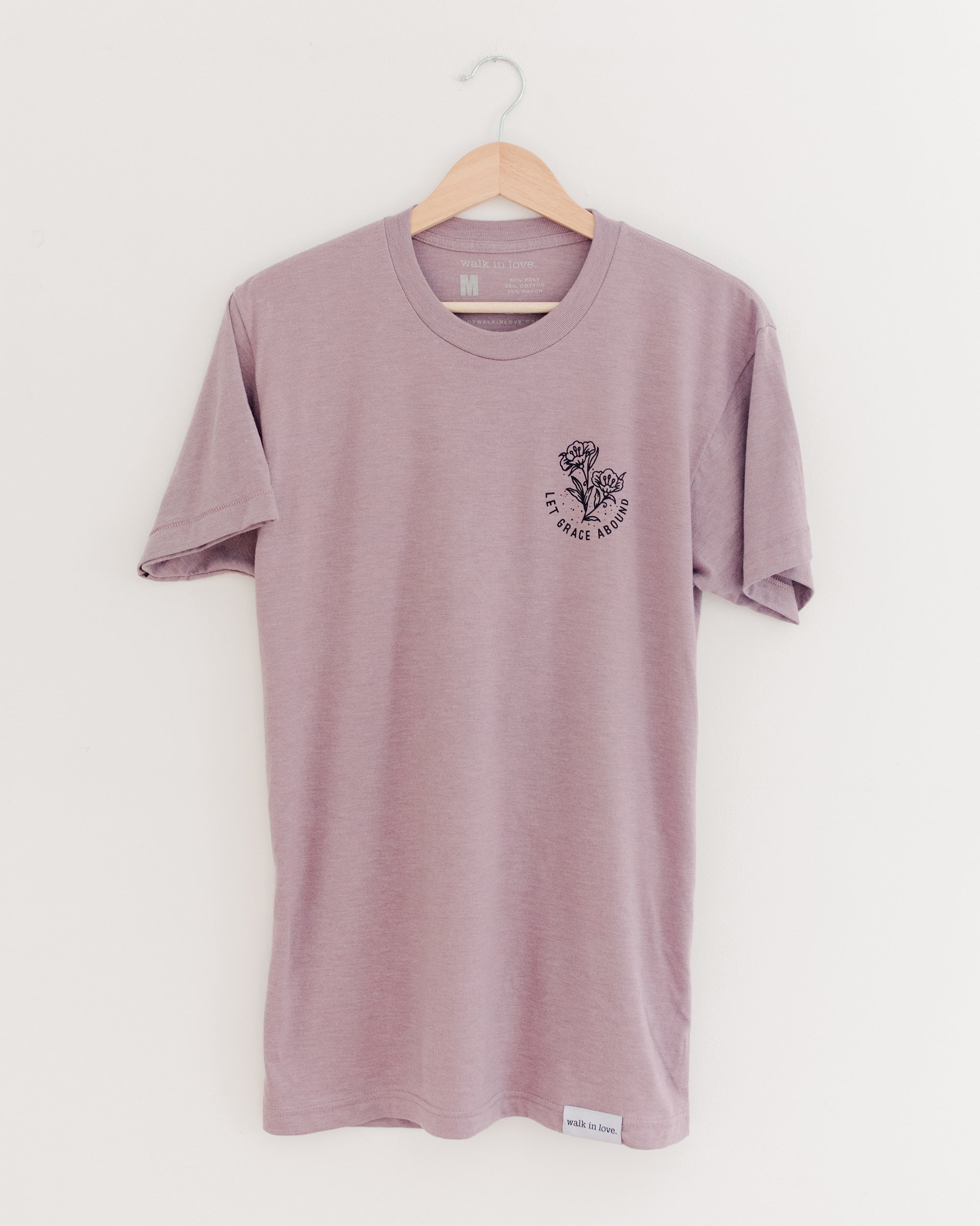 Let Grace Abound Dusty Orchid Tee