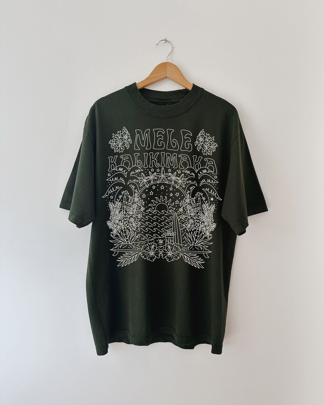 Mele Kalikimaka Emerald Heavyweight Tee