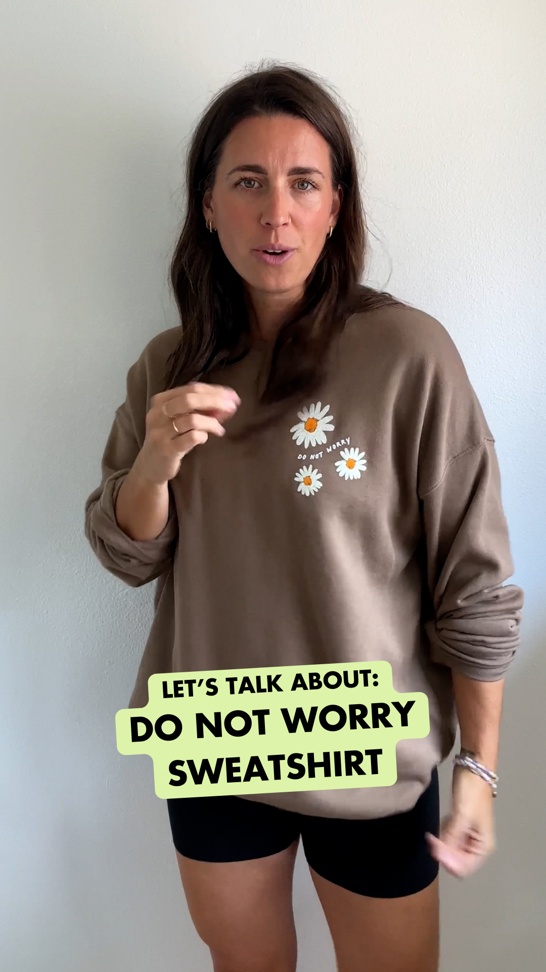 Consider The Wildflowers Pressed Flowers Gray Sweatshirt
