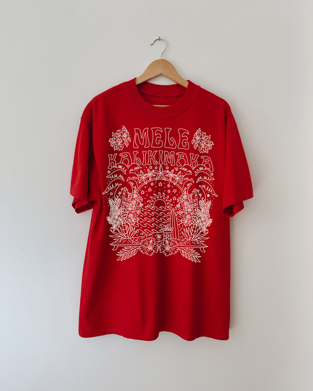 Mele Kalikimaka Tomato Heavyweight Tee
