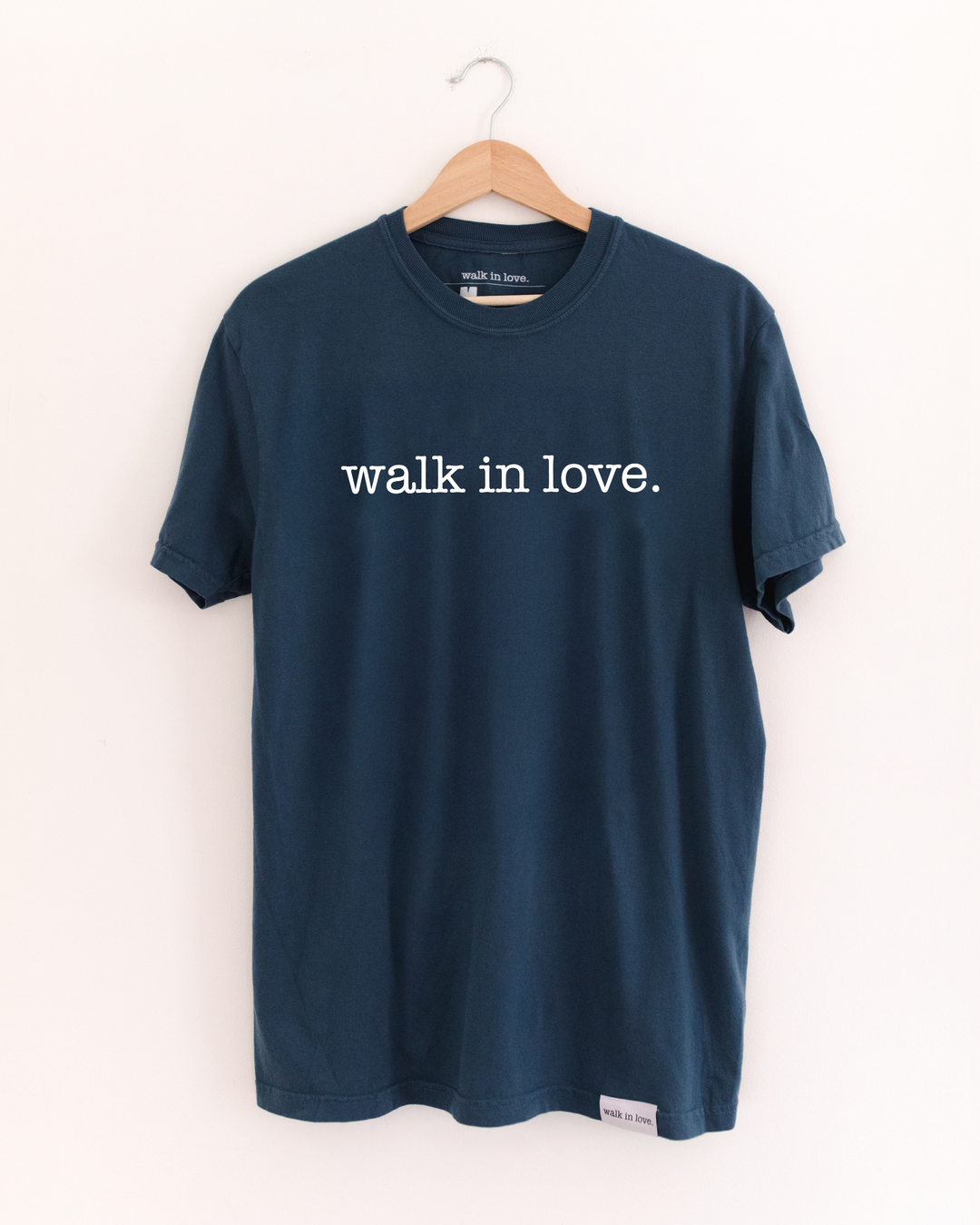 walk in love. Original Navy Vintage Washed Tee