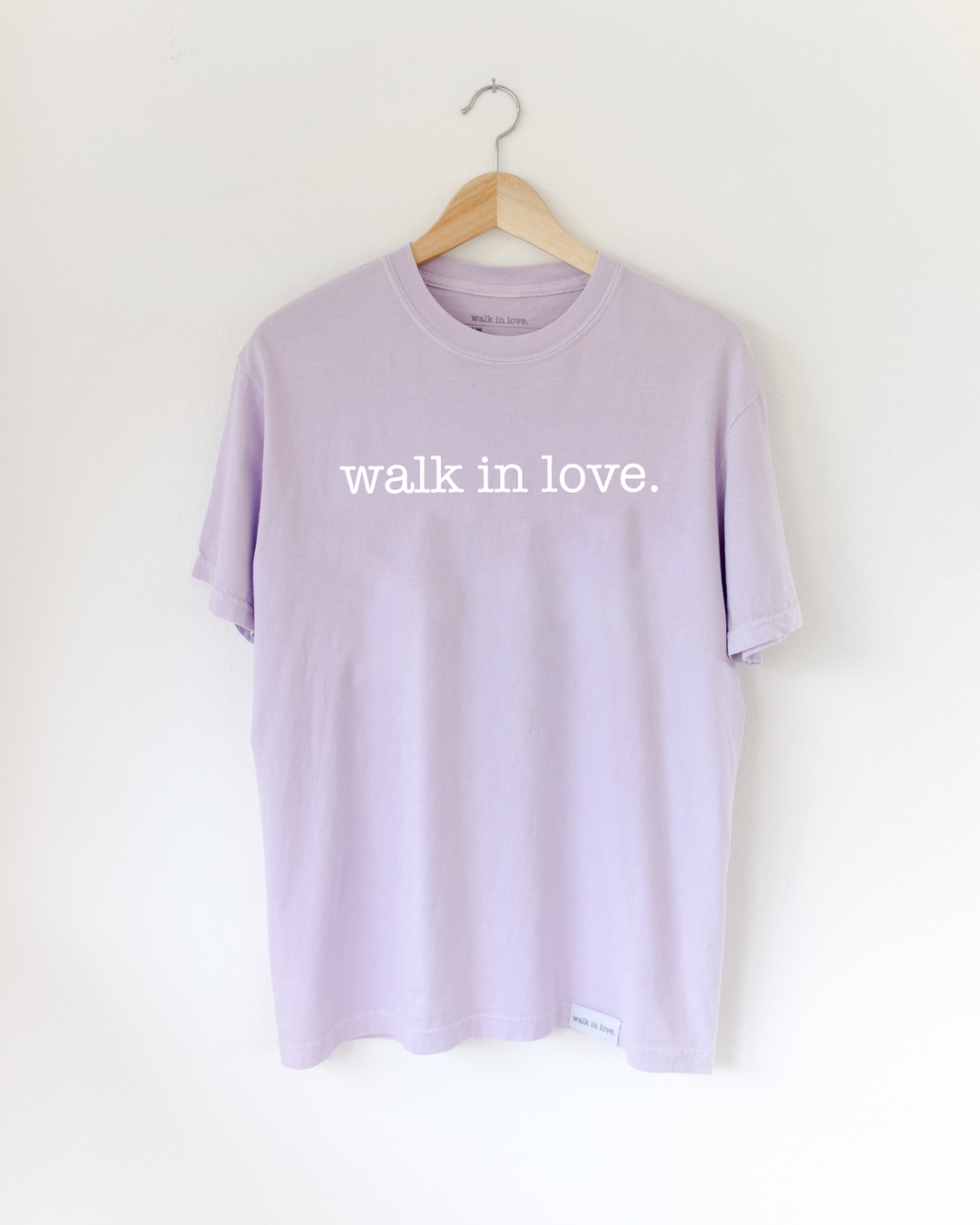 walk in love. Vintage Washed Orchid Tee