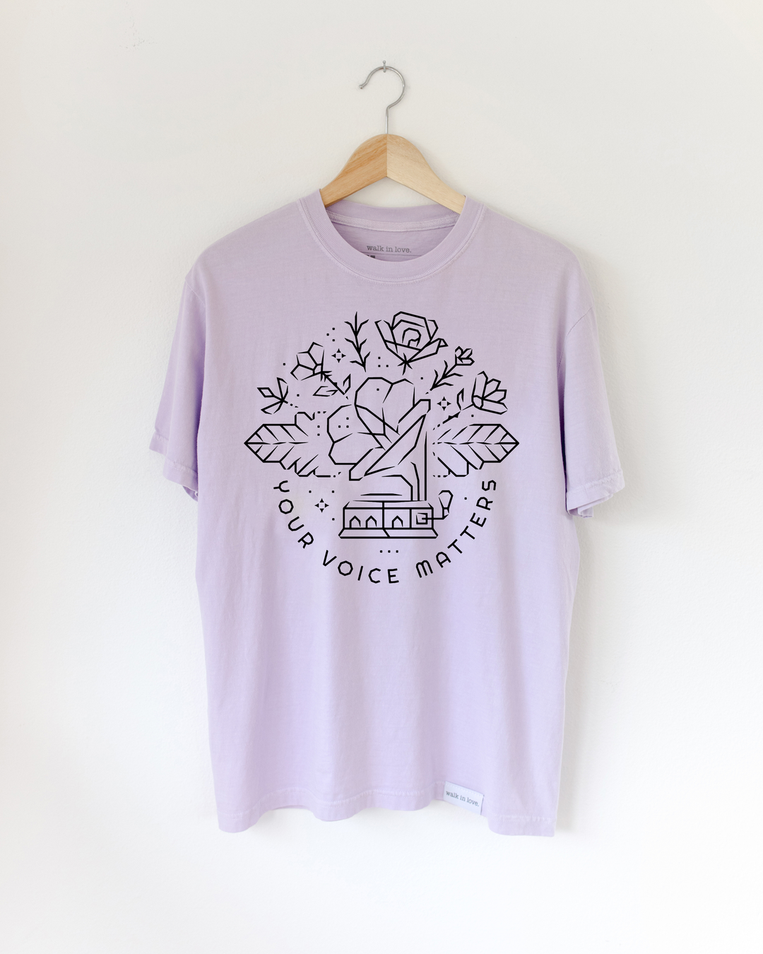 Your Voice Matters Vintage Washed Orchid Tee