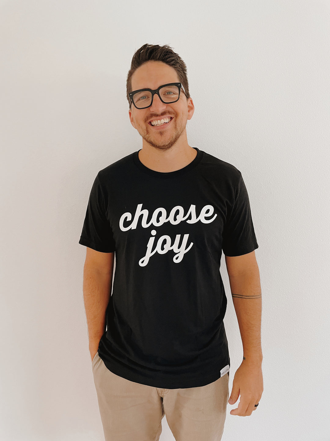 Choose Joy Black Tri-Blend Tee