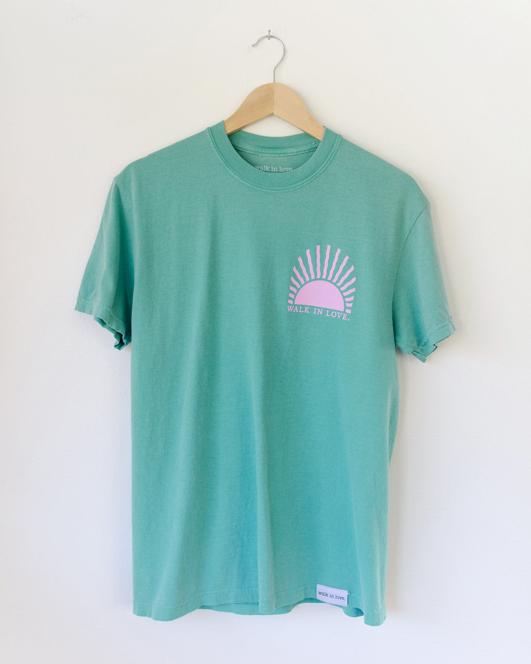 The Skies Proclaim Seafoam Vintage Washed Tee