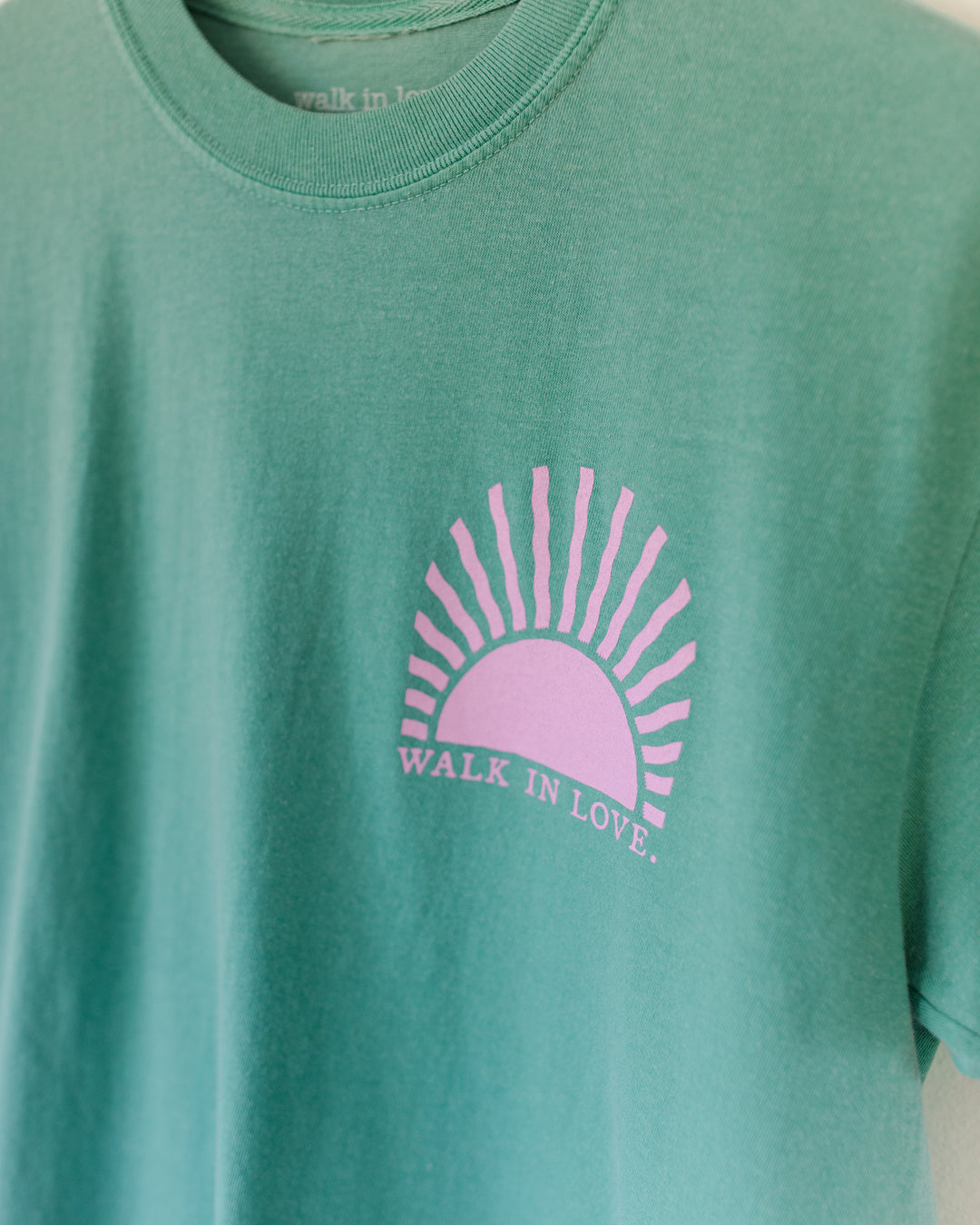 The Skies Proclaim Seafoam Vintage Washed Tee