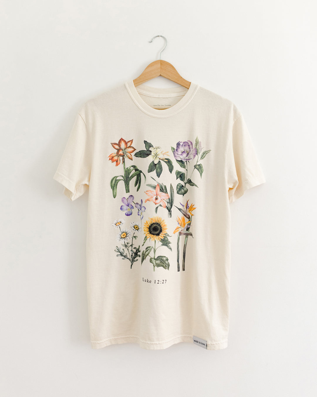 Luke 12:27 Ivory Vintage Washed Tee