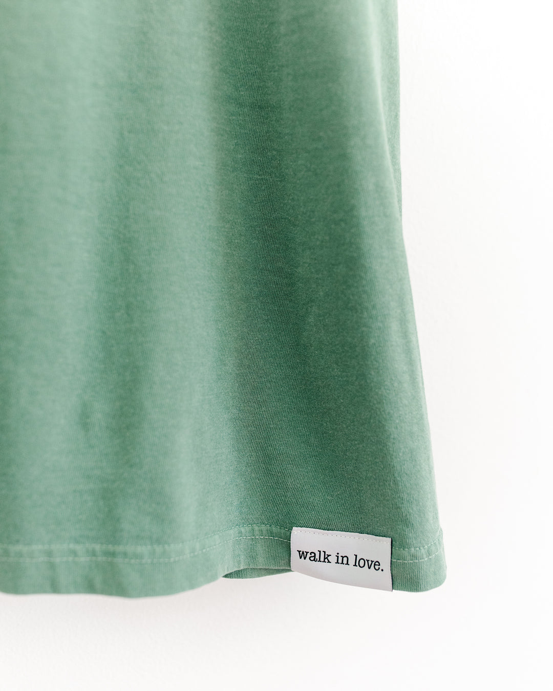 walk in love. Original Light Green Vintage Washed Tank