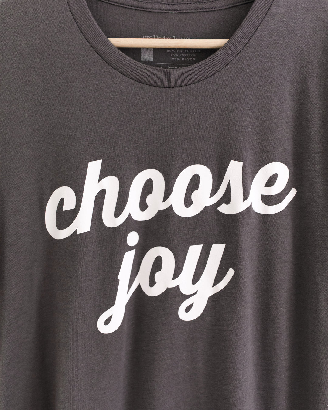 Choose Joy Asphalt Tri-Blend Tee