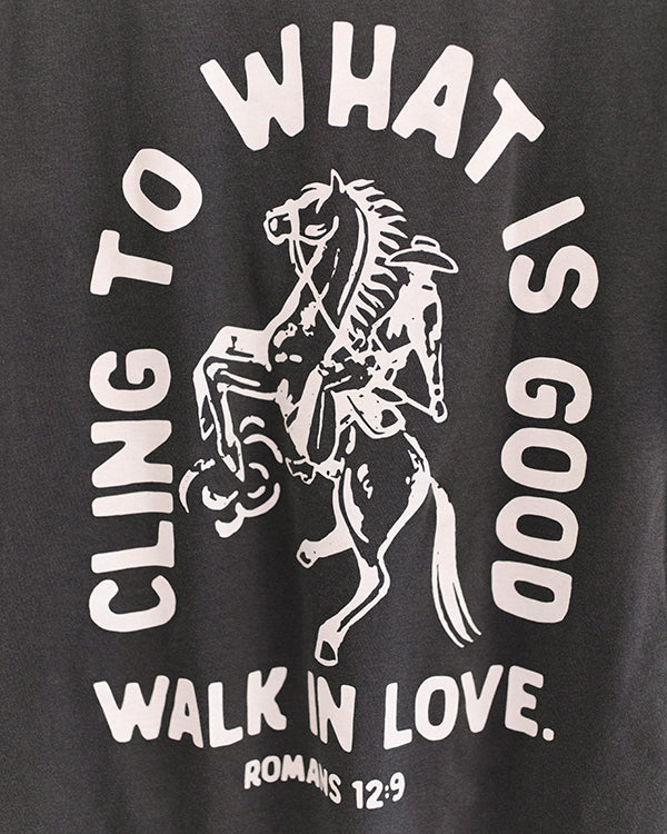 Cling to What is Good Vintage Washed Pepper Tee