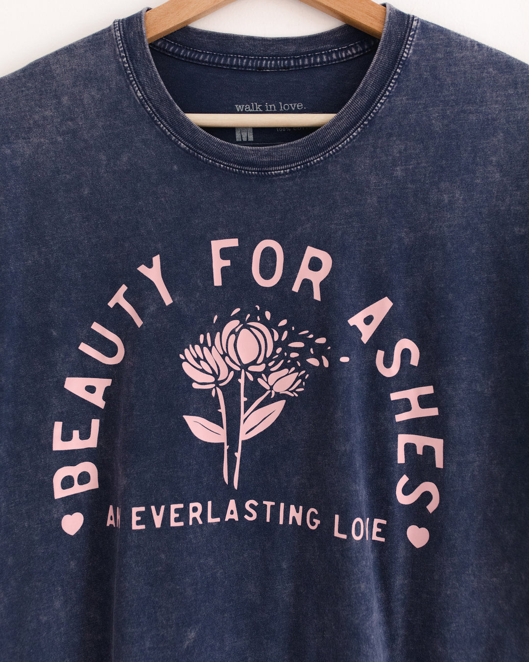 Beauty for Ashes Stone Washed Navy Tee