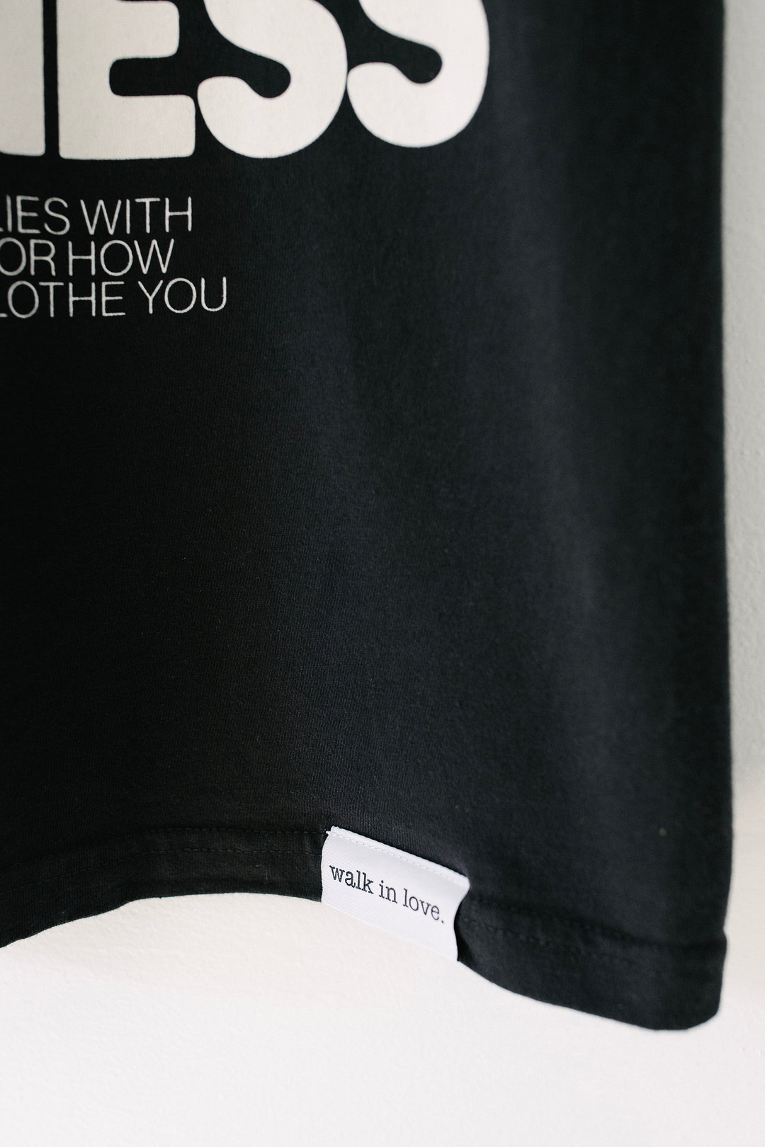 Surrounded by His Goodness Vintage Washed Black Tee