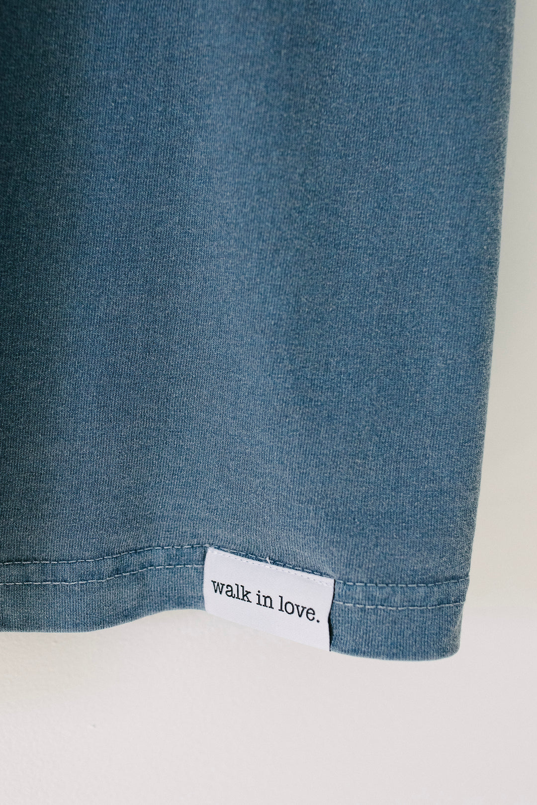Surrounded by His Goodness Heavyweight Dusty Blue Tee