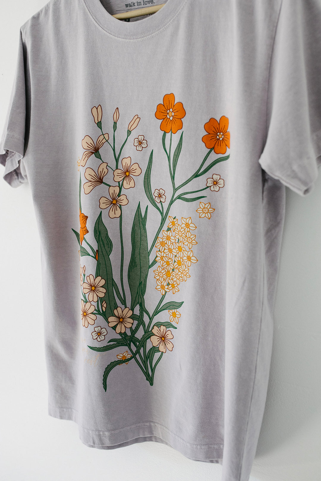 I Will Give You Rest Washed Lavender Tee