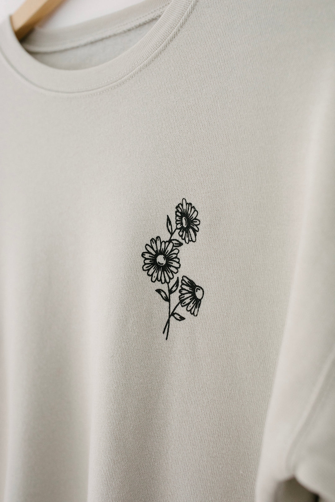 Consider The Wildflowers Heather Dust Sweatshirt