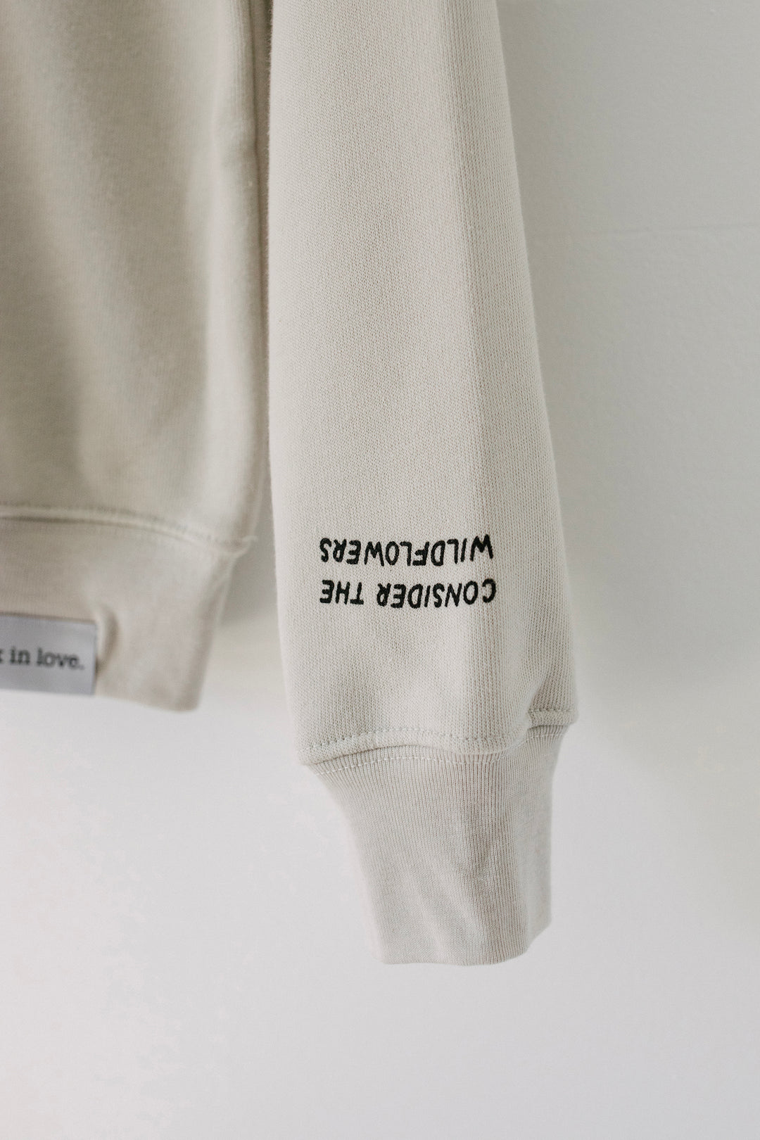 Consider The Wildflowers Heather Dust Sweatshirt