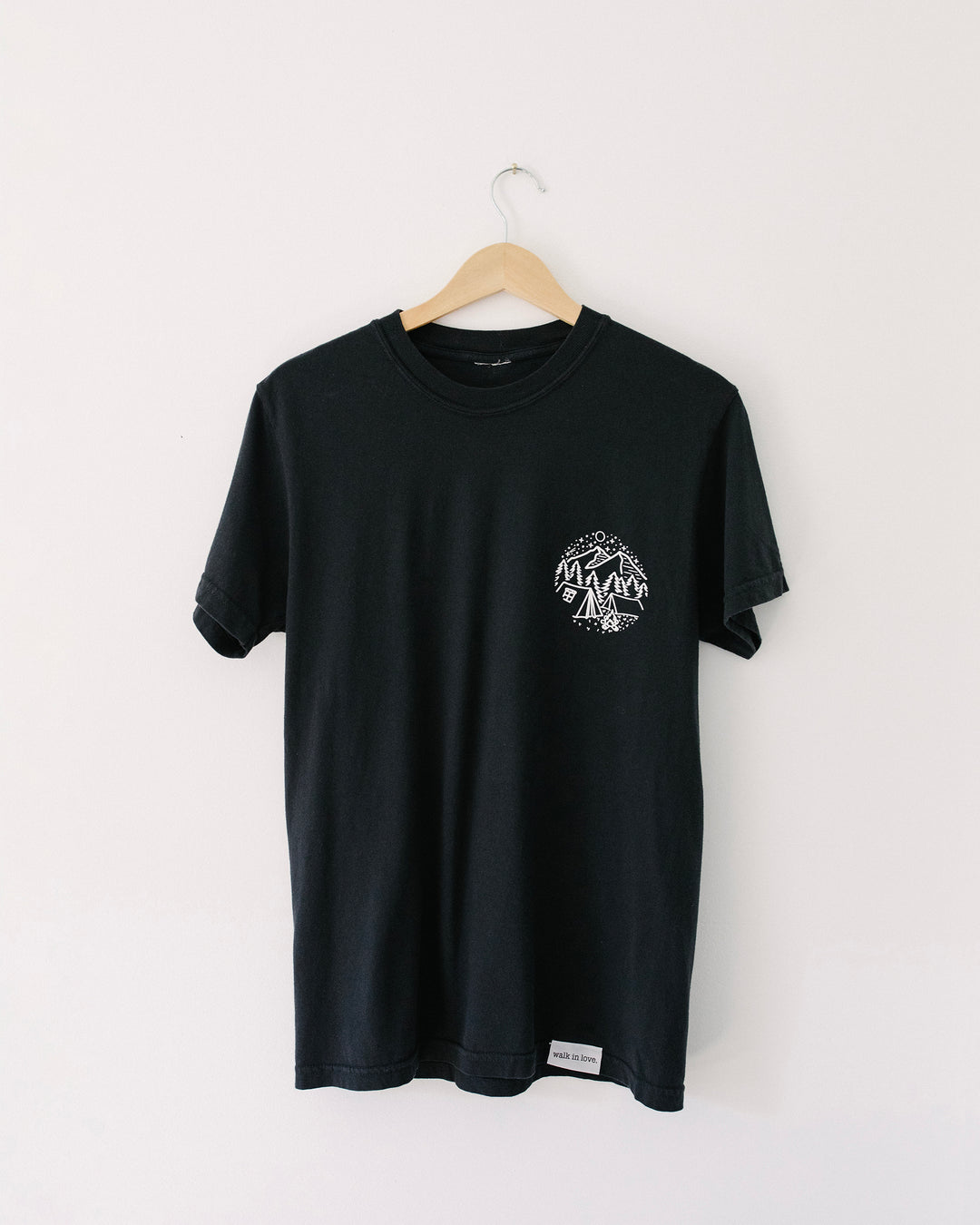 Climb Together Vintage Washed Black Tee