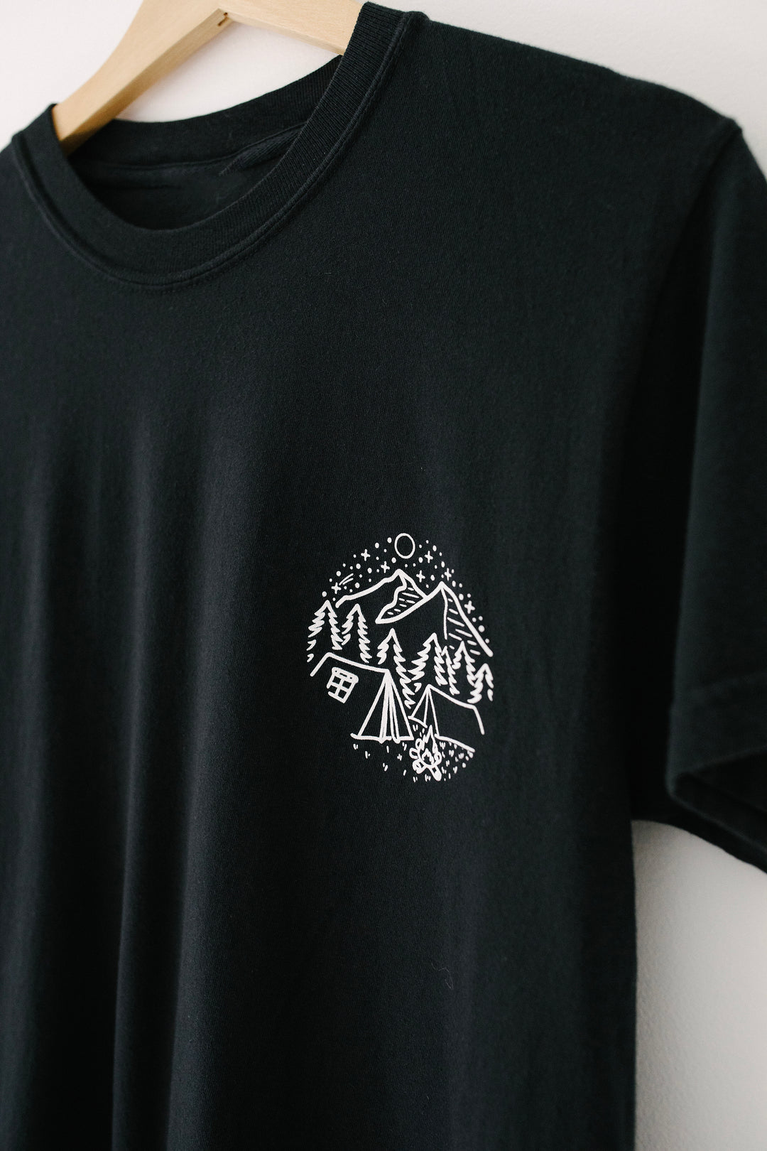 Climb Together Vintage Washed Black Tee