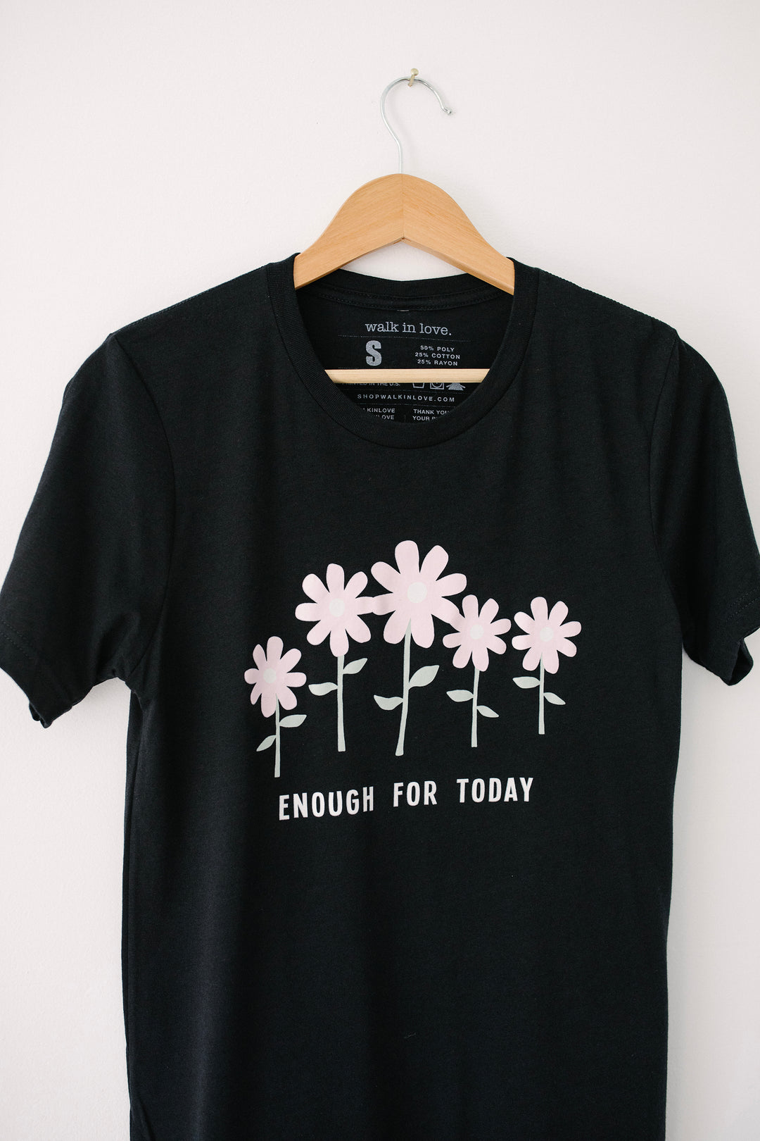 Enough for Today Black Tri Blend Tee