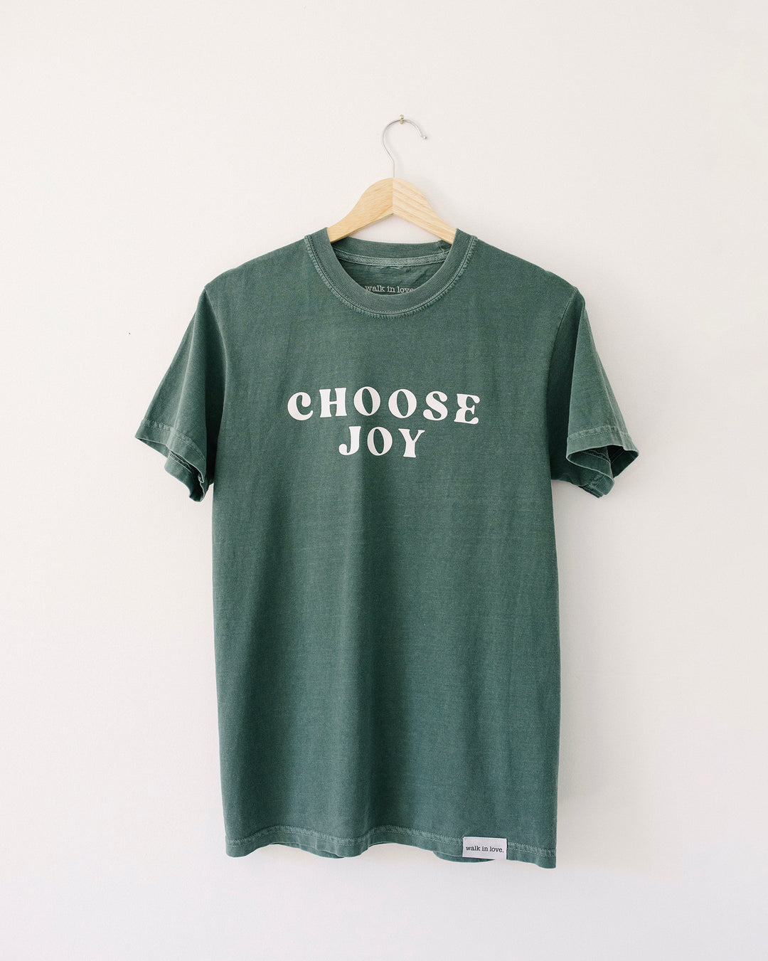 Choose Joy Blue Spruce Vintage Washed Tee