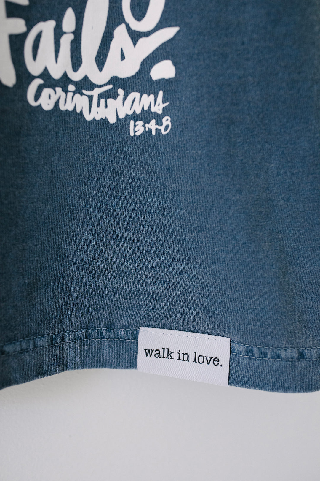 Love is Heavyweight Dusty Blue Tee