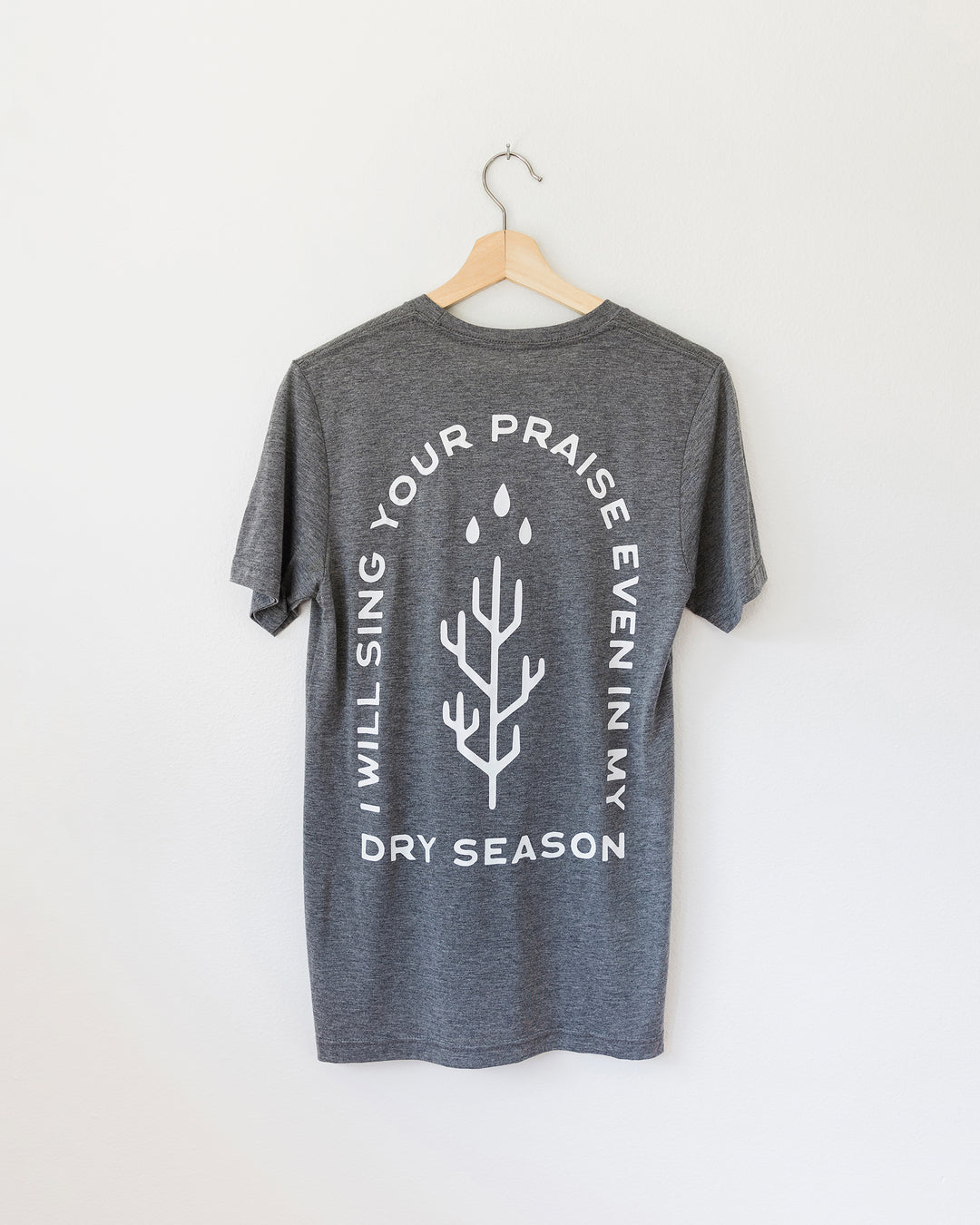 I Will Praise You Gray Tee