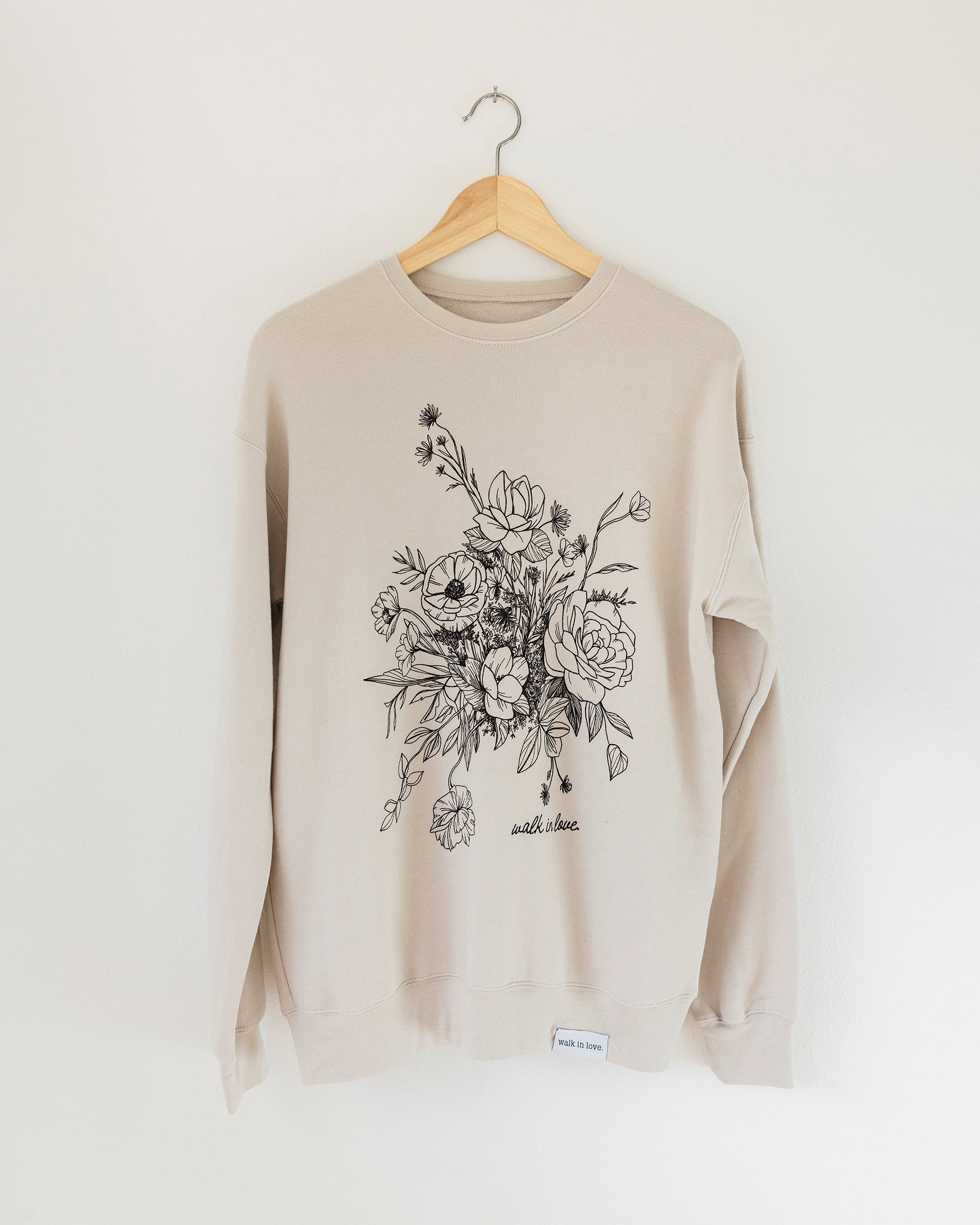 Walk in love sweatshirt sale