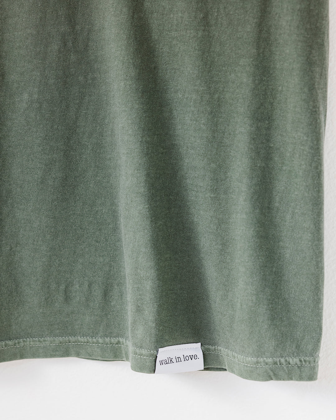 The Secret Message Vintage Washed Moss Pocket Tee