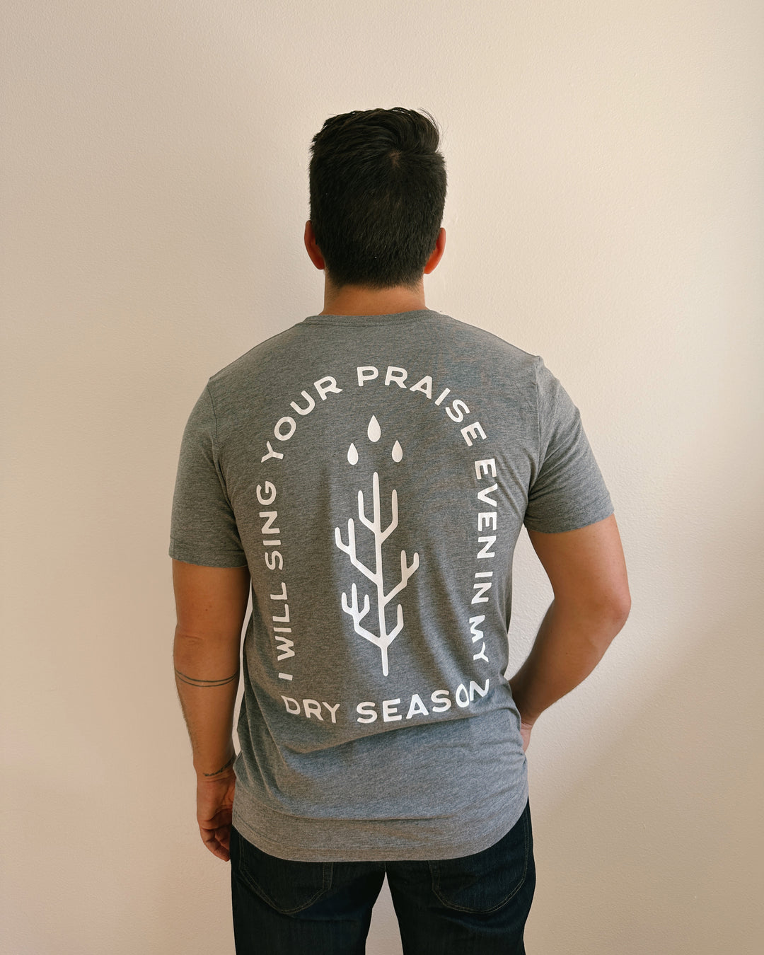 I Will Praise You Gray Tee