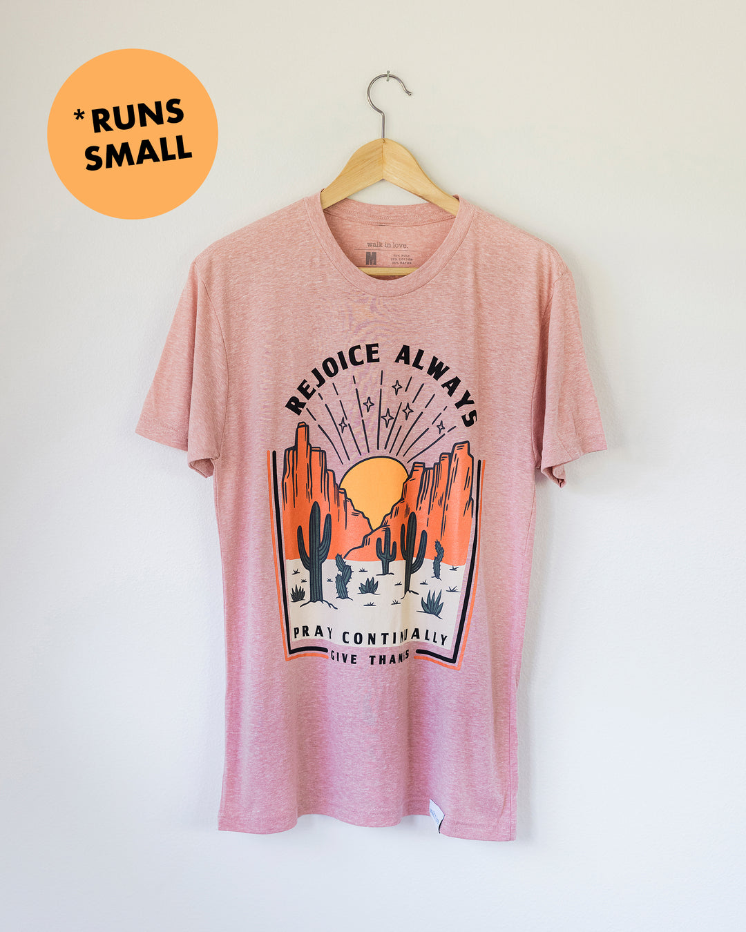 Rejoice Always Desert Pink Tee