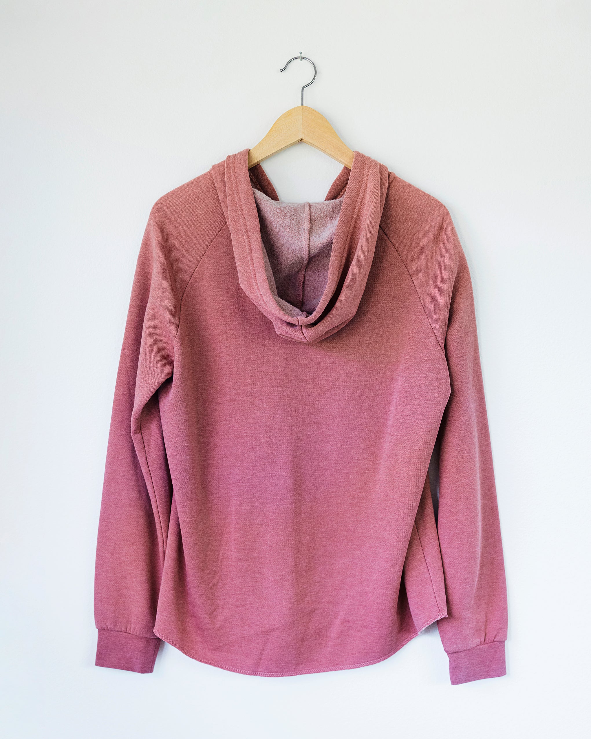 Do Not Worry Dusty Rose Wave Wash Women's Zip-Up