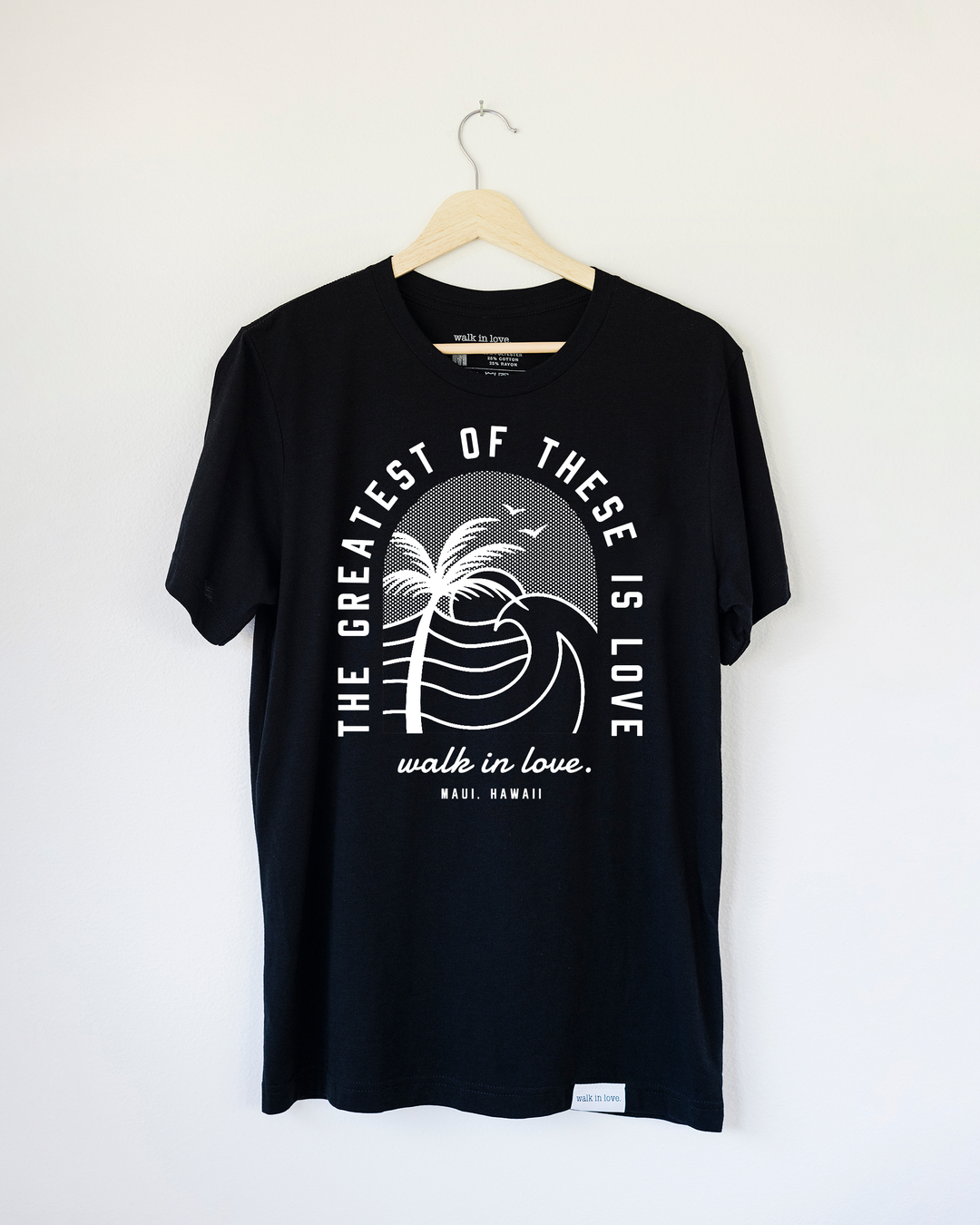 Maui Fundraiser Black Vintage Washed Tee