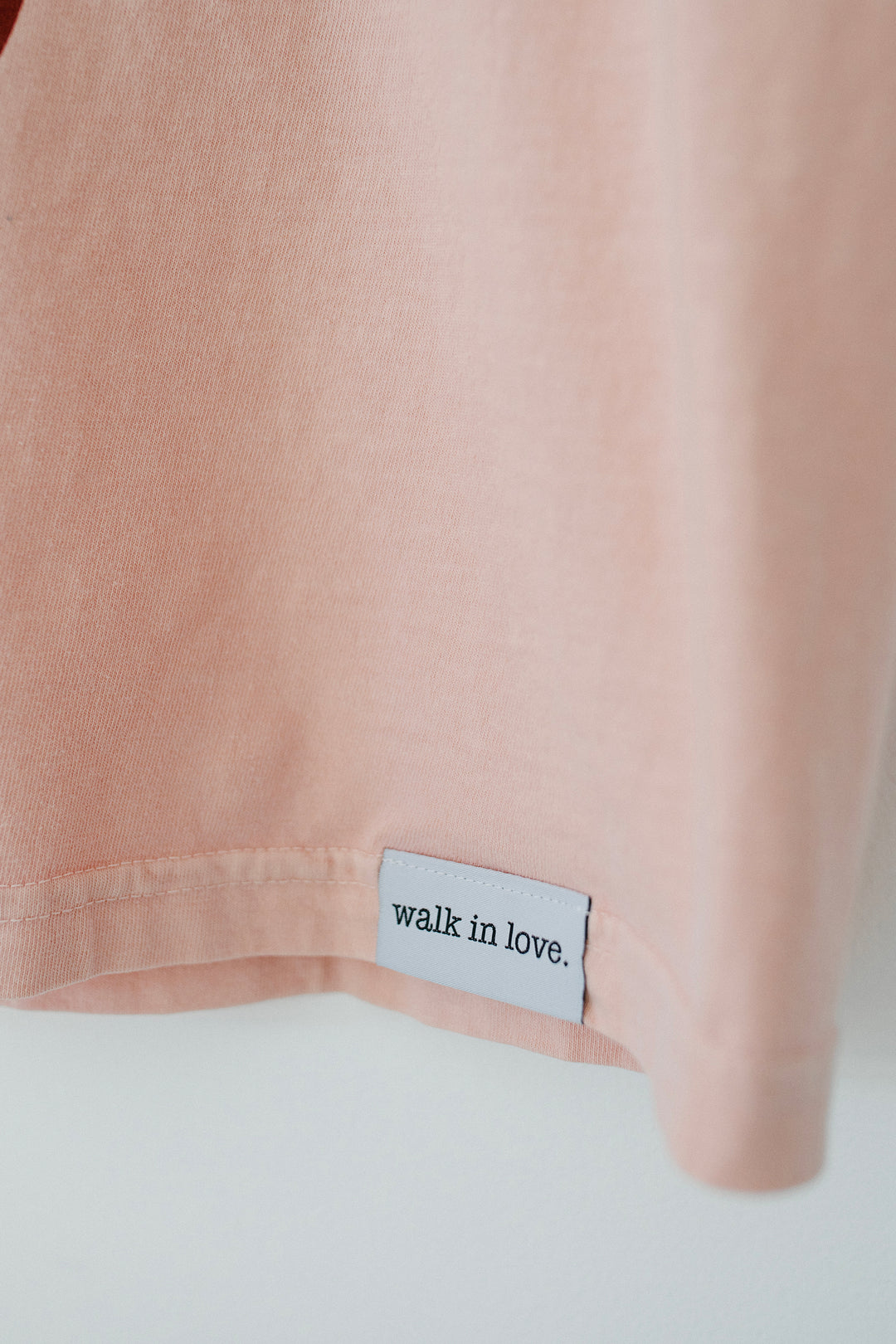 Okay I Love You Bye Peach Vintage Washed Tee