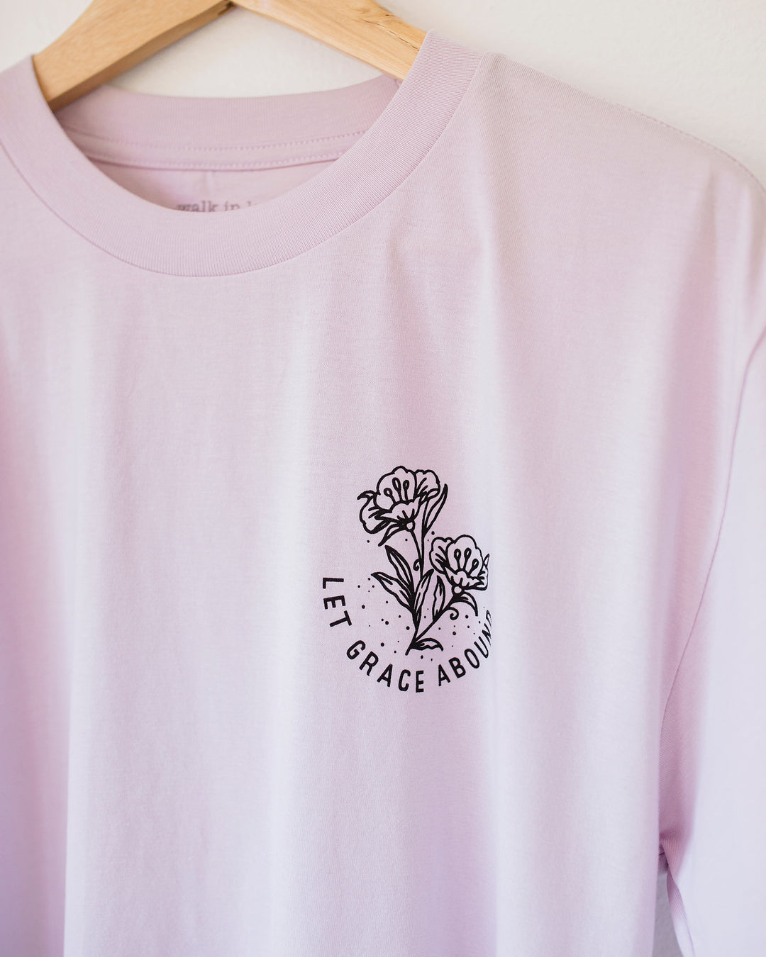 Let Grace Abound Orchid Women's Tee